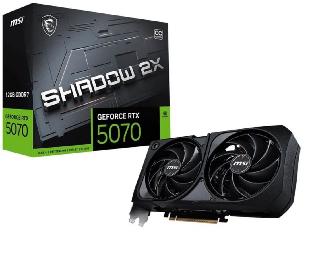 Video kart "MSI Geforce RTX 5070 Shadow 2X OC" — Kompüterlər və noutbuklar, Bakı (2)