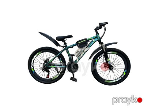 Velosiped Time 24", qara/açıq mavi — Bakı