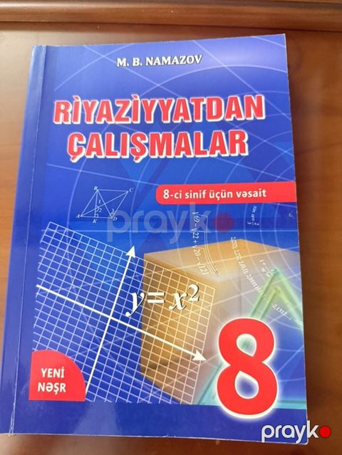 Məhsul: “Riyaziyyatdan Çalışmalar” – 8-ci sinif üçün vəsait Müəllif — Bakı