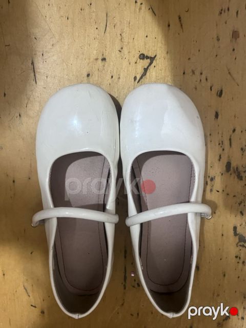 Ağ rəngli qız uşağı üçün baletka tipli ayaqqabı - Model: Mary Jane — Xırdalan