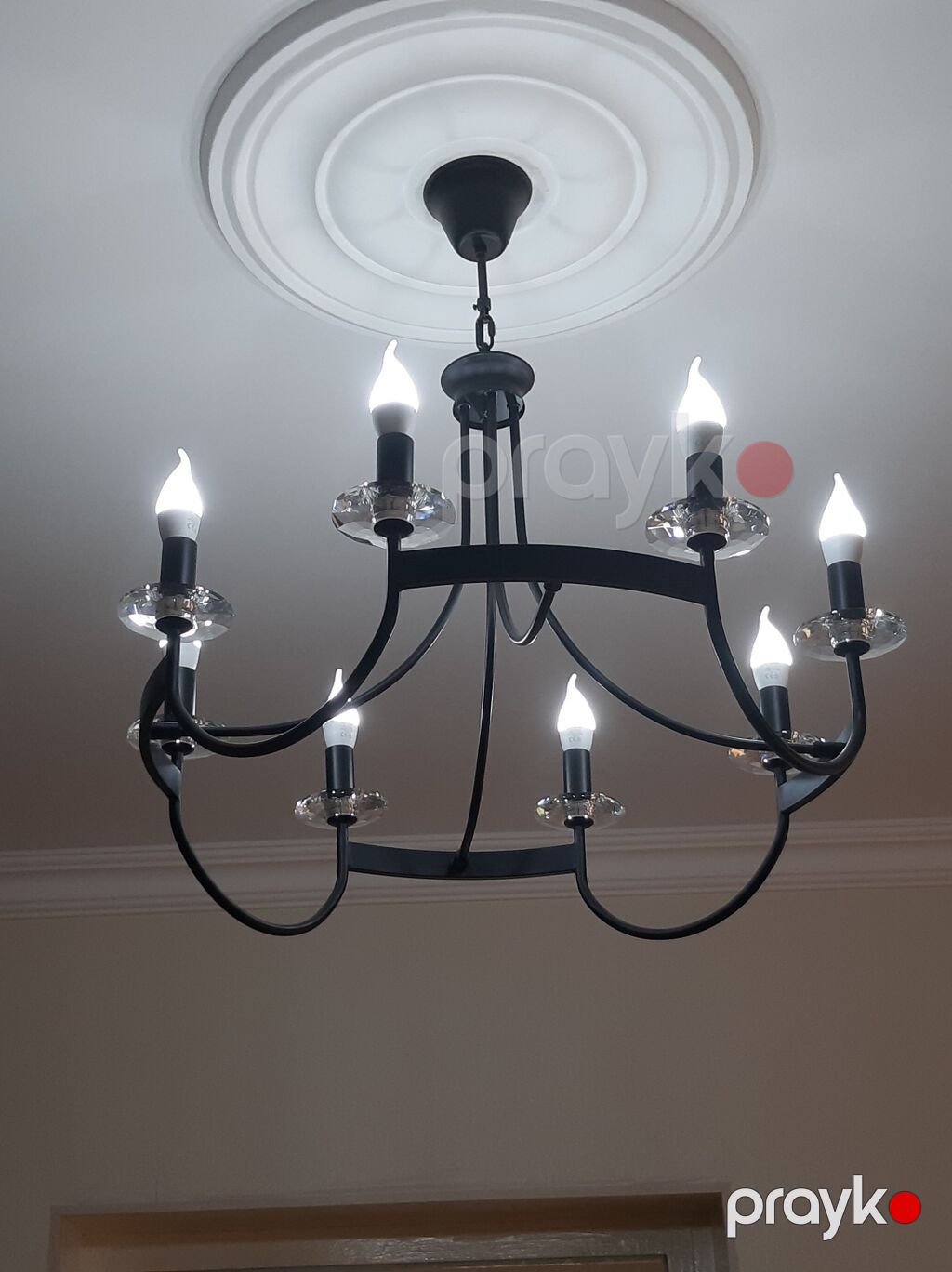 Çılçıraq, 8 lampa, Metal — Tavan is?qlar? v? cilc?raqlar, Gəncə (8)