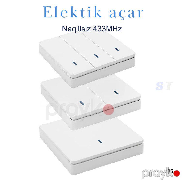 433MHz naqilsiz elektrik açarı — Ağıllı ev və təhlükəsizlik, Bakı (12)