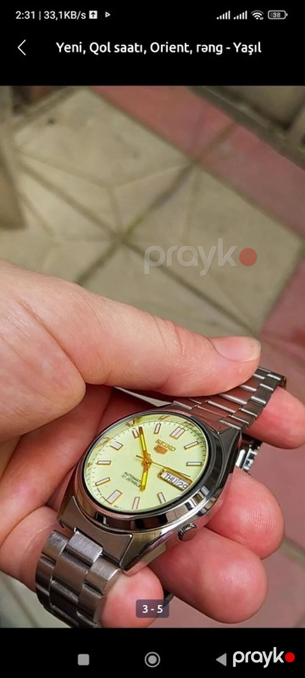 Seiko 5 avtomatik qol saatı - Kalibr: Automatic, 21 jewels — Qol saatları, Bakı (7)