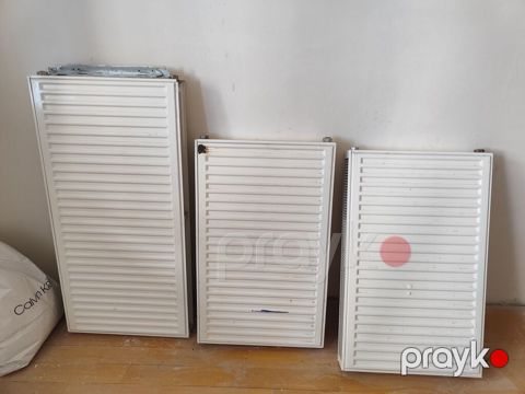 Məhsul: Panel radiatorlar (3 ədəd) - Material: Polad, ağ rəngli panel — Bakı