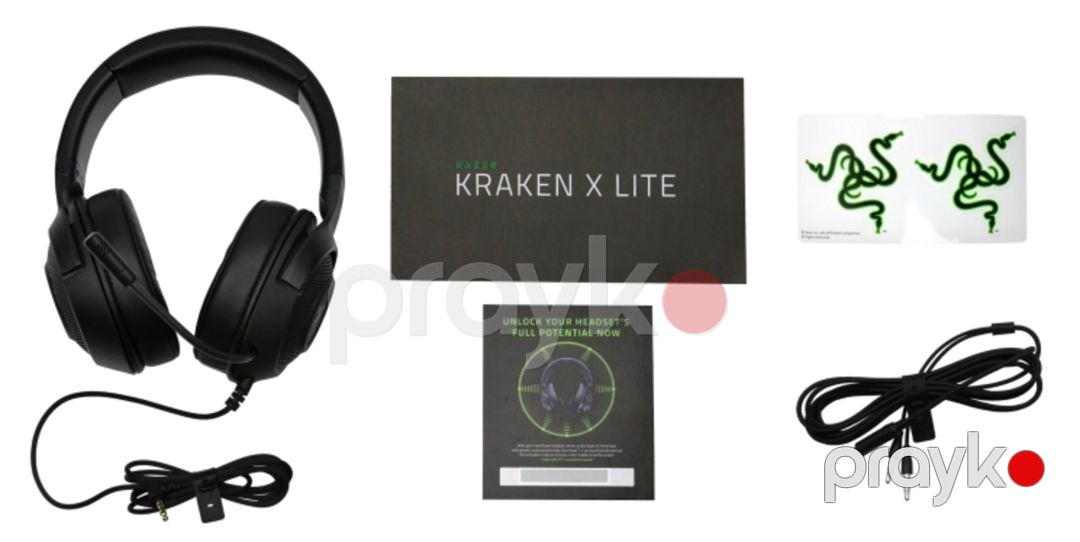 Simli qulaqlıq Razer Gaming Headset Kraken X Lite 3.5mm Black — Səs texnikası, Bakı (2)