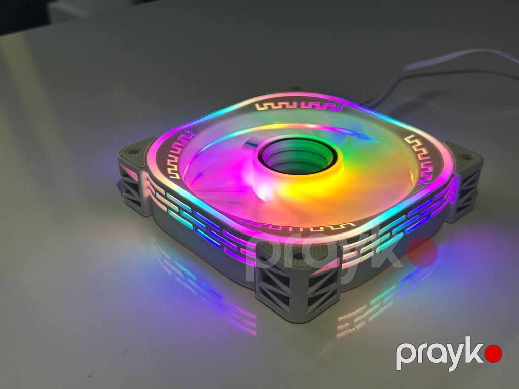 Argb Case Kuler "Loving Cool White YM-1200" (Programable Case Fan) — Kompüterlər və noutbuklar, Bakı (3)