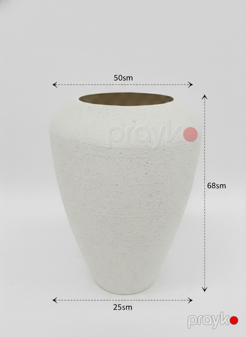 Dekorativ dibçək, fiberglass, açıq boz, 68x50x25 sm — Mallar, Bakı (2)