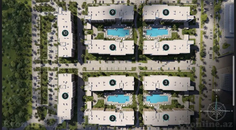 Satılır 1 otaqlı Mənzil Yeni tikili 57.2 m² Bakı, Sabunçu r — Mənzil, Bakı (4)