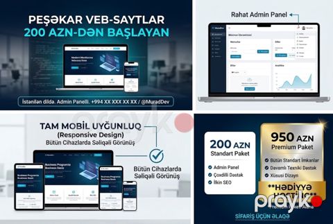Peşəkar veb-saytların hazırlanması — Bakı