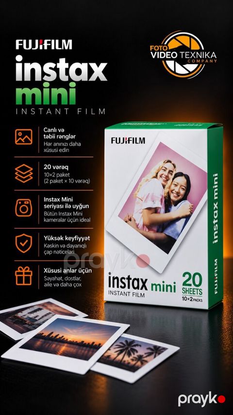Fujifilm Instax Mini Instant Film — Bakı