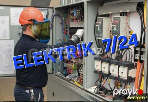 Elektrik ustası 7/24 ucuz xidmet — Bakı