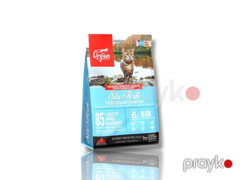 Quru yem Acana Orijen Six Fish yetkin pişiklər üçün, 0.34 kq — Bakı