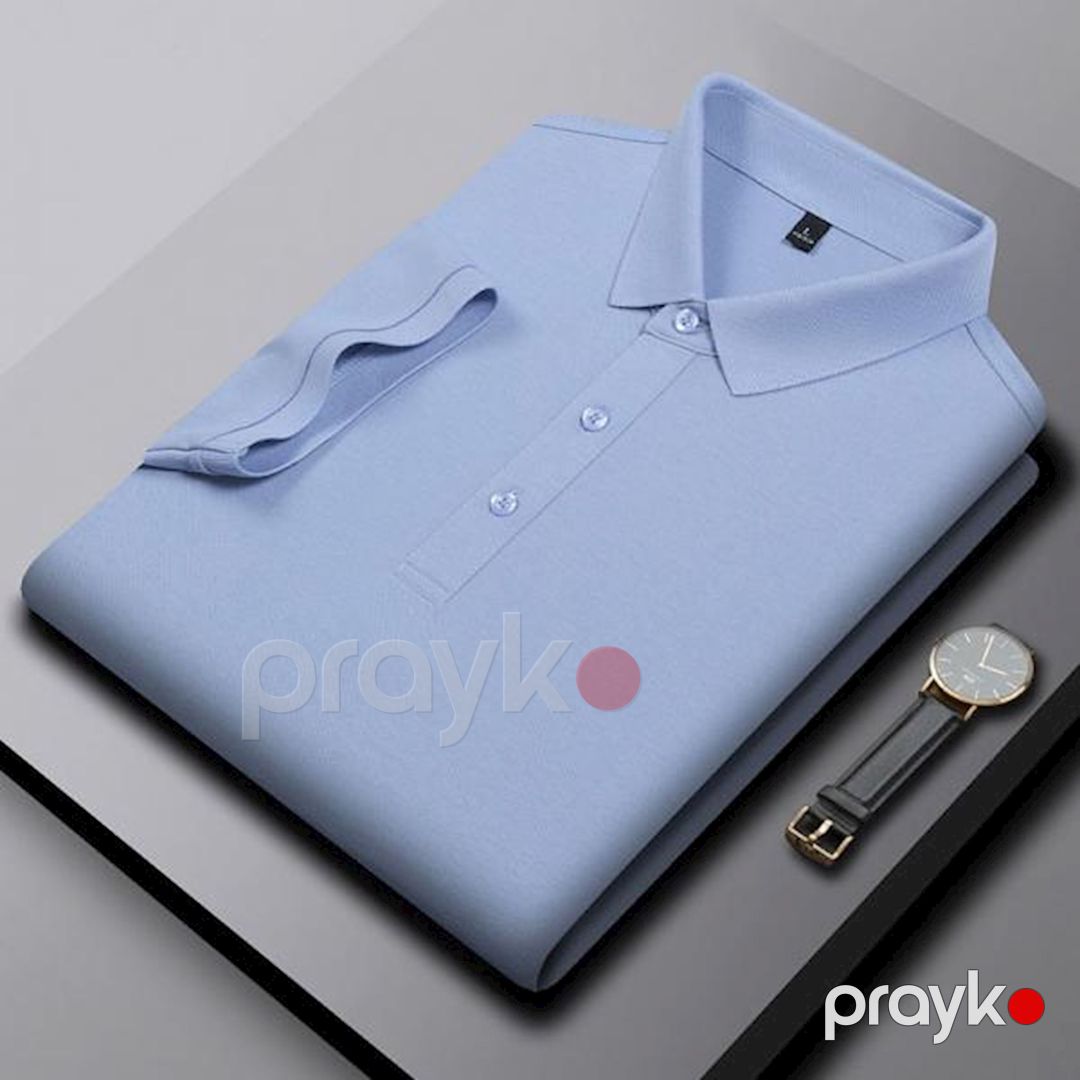 Kişilər üçün polo EB 780, mavi, pambıq, ölçü 2XL — Mallar, Bakı (3)