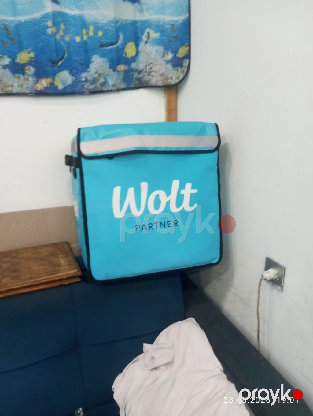 Wolt Partner termal çatdırılma çantası - Rəng: tünd firuzəyi, ön və — Digər, Bakı (3)