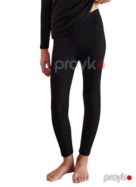 Qızlar üçün termo alt paltar alt hissəsi Berrak 850, qara, polyester/viskoz/elastan, ölçü 5-6 yaş — Bakı