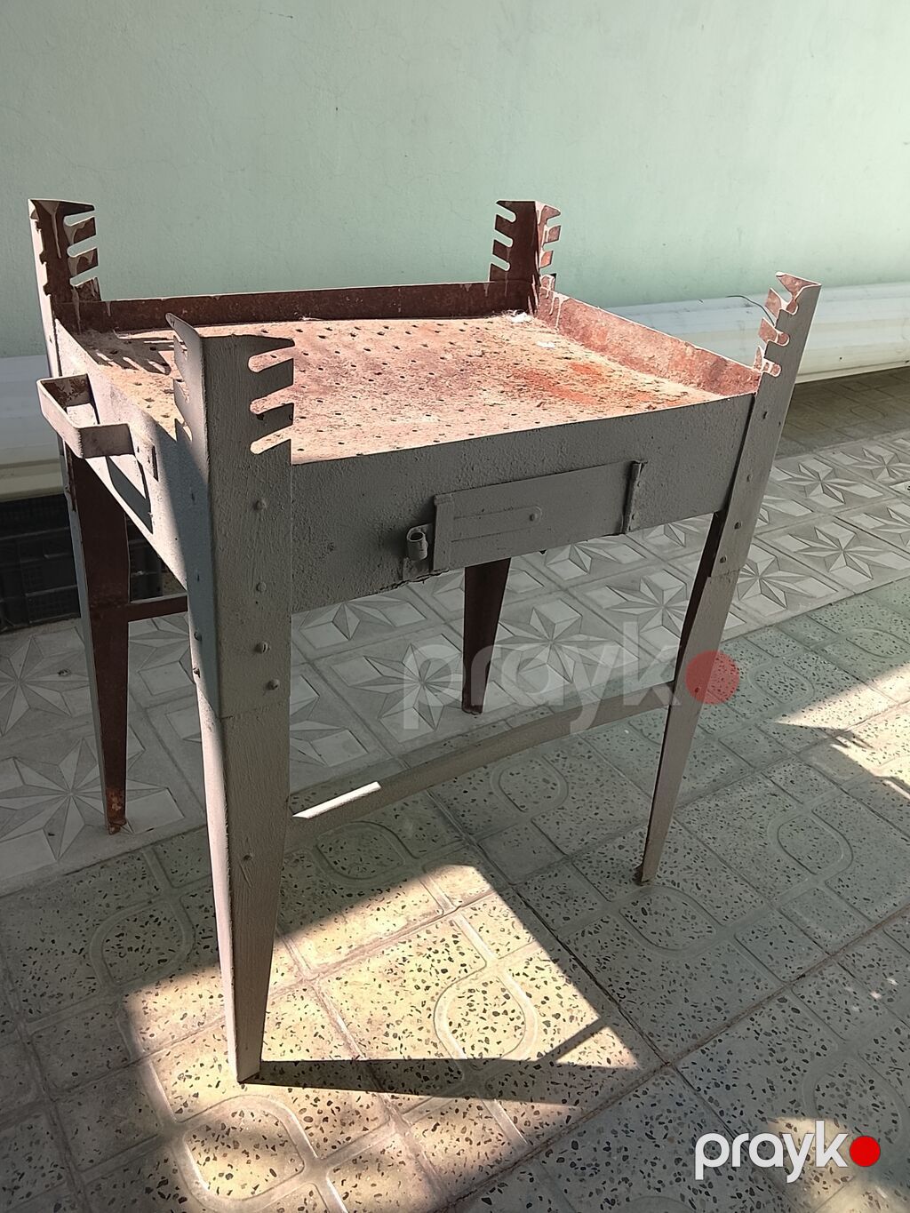 Metall manqal/şamdan ocağı - Material: qalın metal gövdə, möhkəm — Mangal və aksesuarları, Gəncə (3)