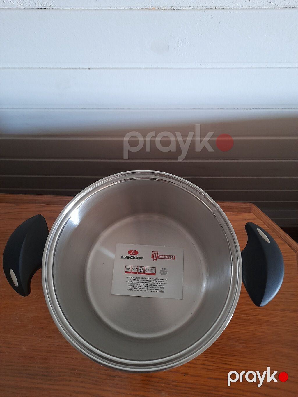 Qazan, rəng - Gümüşü, Paslanmayan polad, 20 sm, Lacor — Bişirmə qabları, Bakı (2)