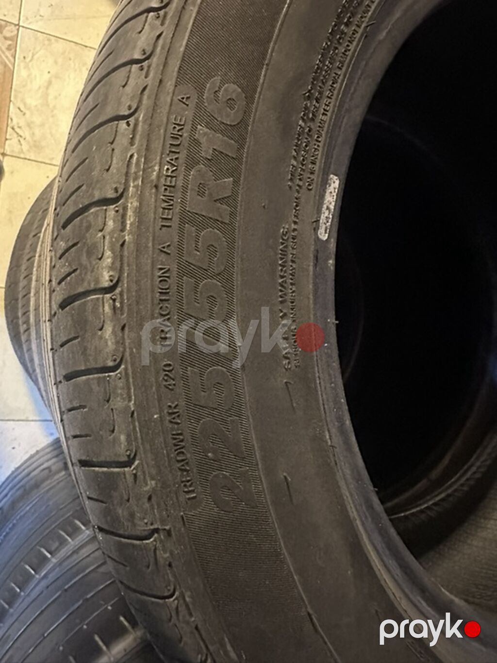 225/55 R16 ölçülü avtomobil şinləri. Yan divarında görünən — Şinlər, Bakı (2)