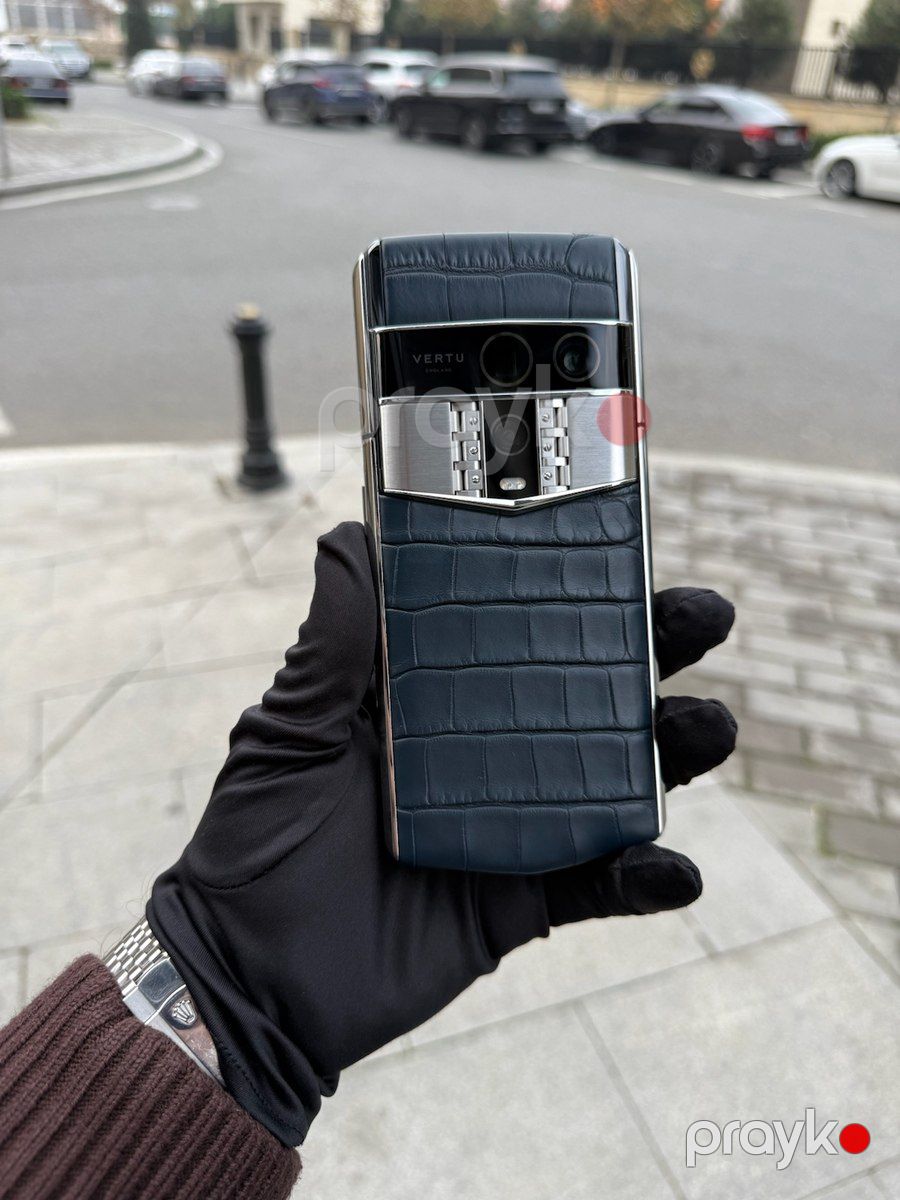 Exclusive Vertu Agent Q Blue Alligator 2025 — Smartfonlar, Bakı (7)