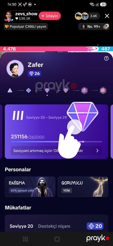 satılır Xidmət: TikTok hesabının inkişafı və canlı yayım — Bakı
