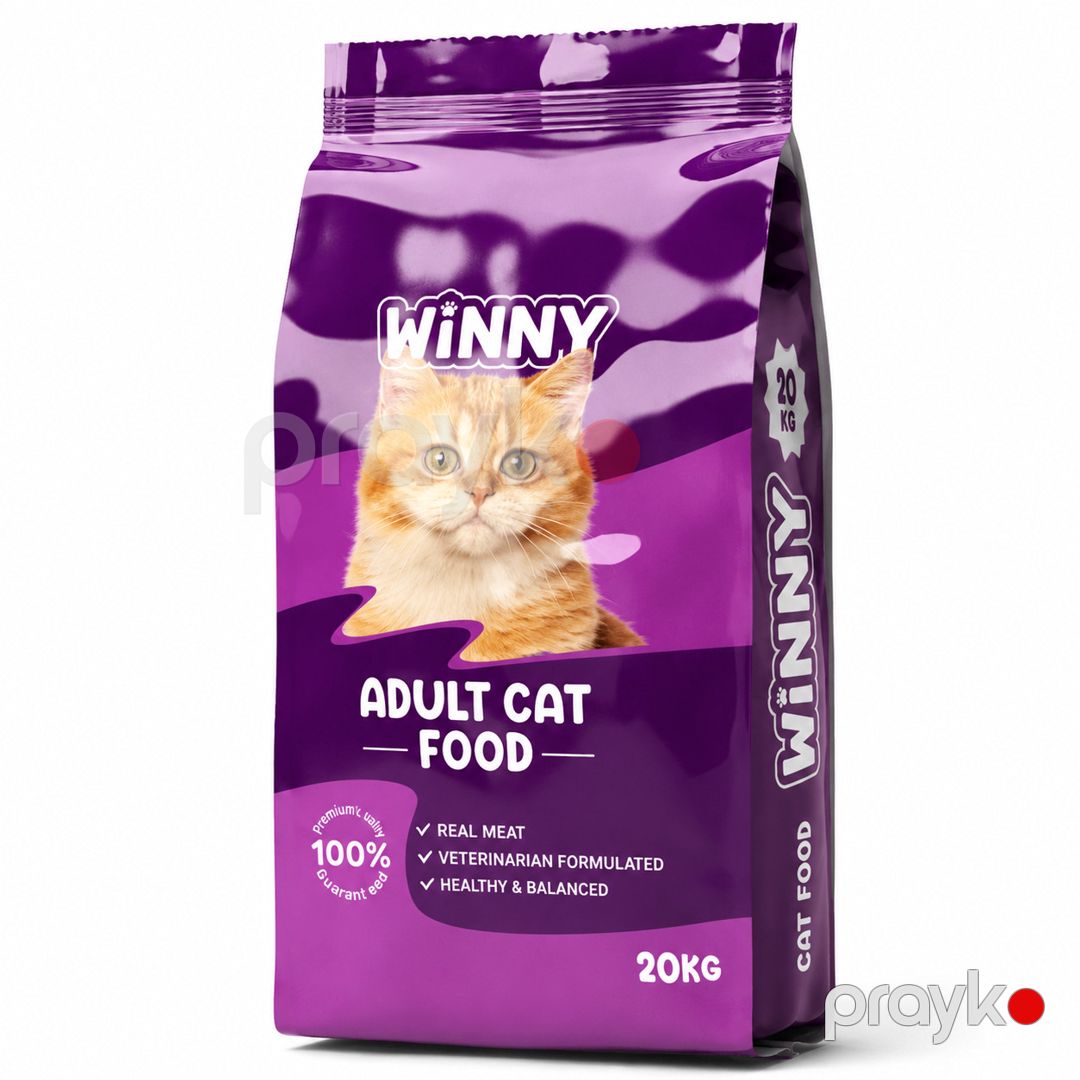 Quru yem pişiklər üçün Winny Adult Cat Food, toyuq dadı ilə, 20 kq — Mallar, Bakı