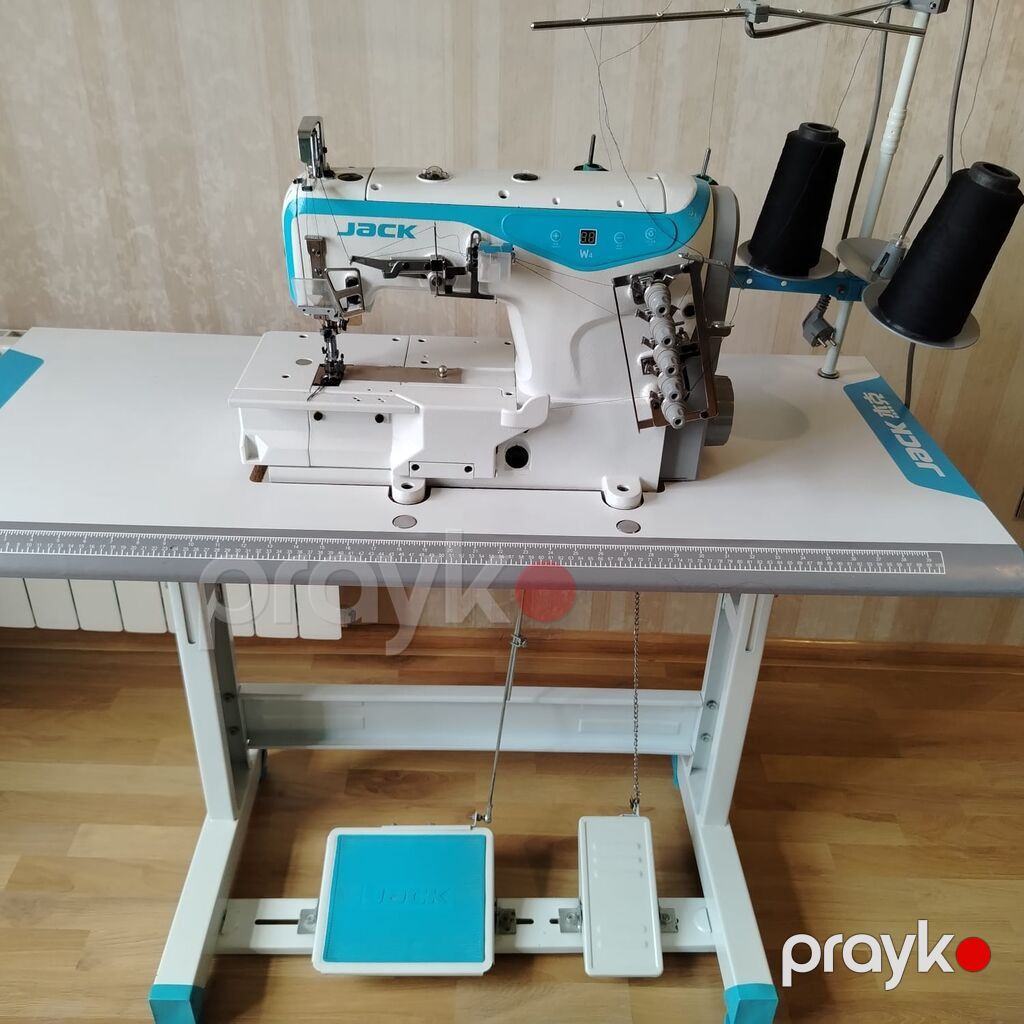 Jack W4 sənaye coverstitch maşını – stol və pedallı tam komplekt — Tikiş və işəmə maşınları, Bakı (4)