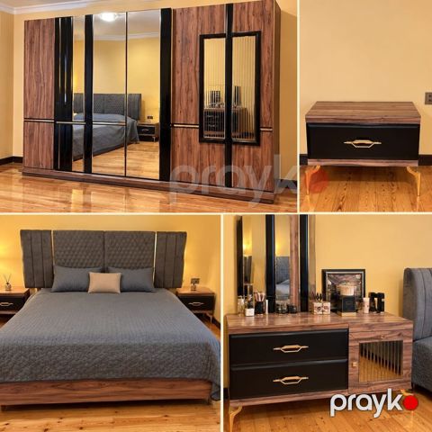 Yataq dəsti satılır – 1700₼ Komplekt: - Geniş 6 qapılı qarderob: ağac — Bakı