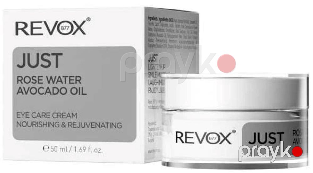 Göz ətrafı dərisi üçün krem Revox B77 Just Rose Water Avocado Oil 50 ml — Mallar, Bakı