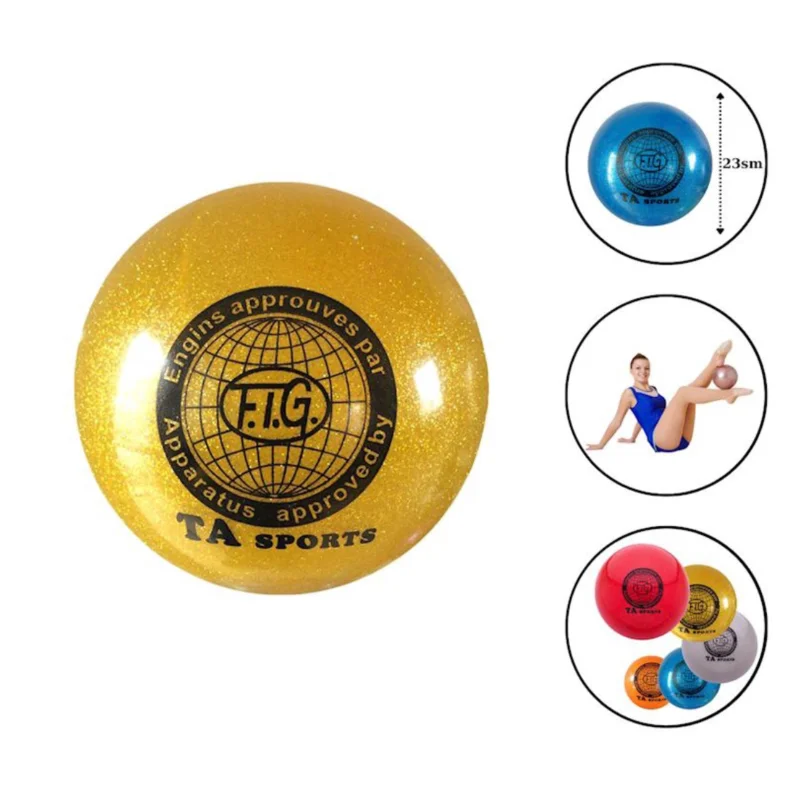Bədii gimnastika üçün top WS0661, qızılı, 23 sm — Bakı