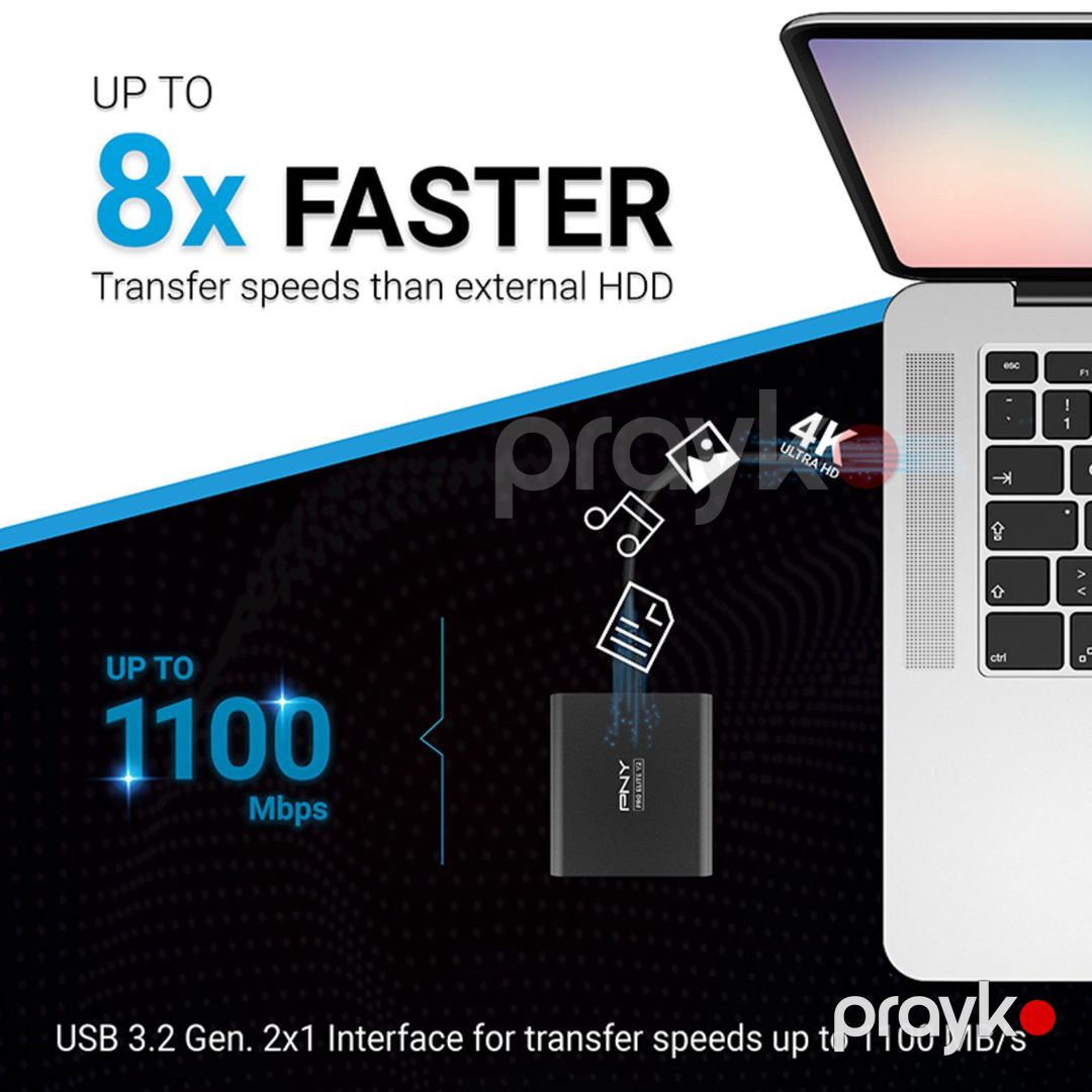 Xarici SSD "PNY Pro 1TB V2" — Kompüterlər və noutbuklar, Bakı (5)