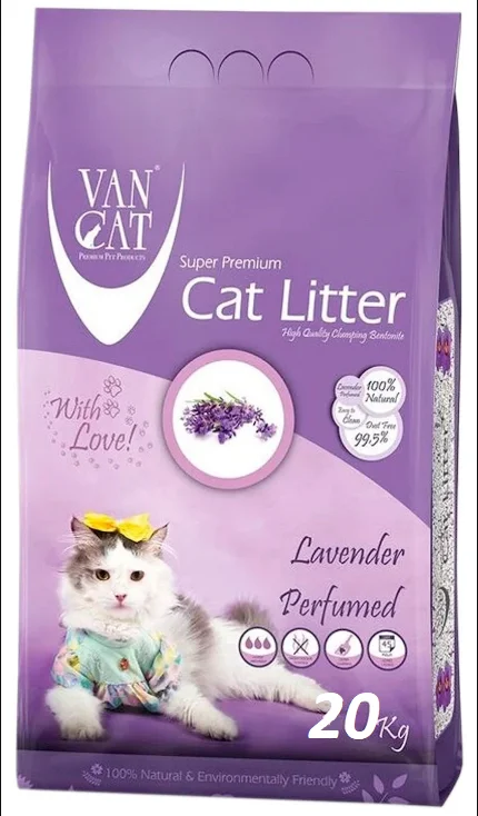 Van Cat lavanda ətirli topalaşan pişik qumu (çəki ilə) — Bakı