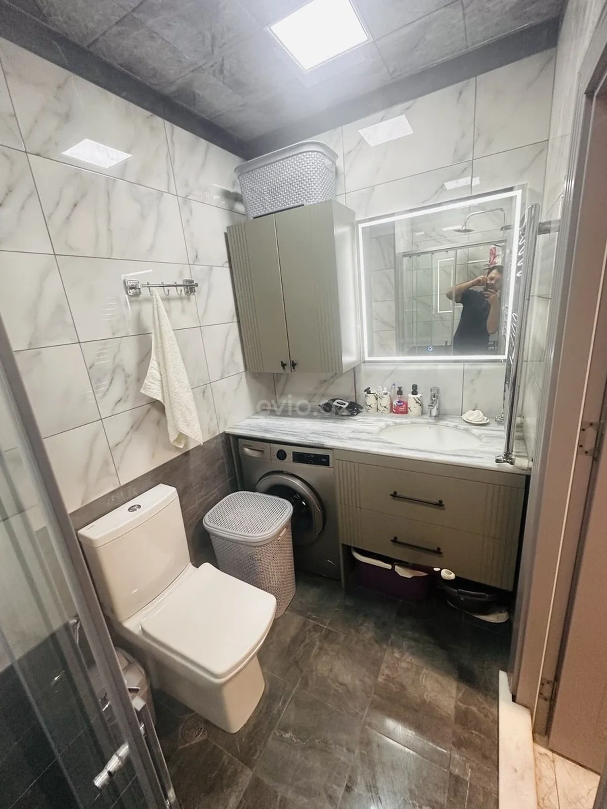 2 otaqlı tam təmirli mənzil satılır Yeni Günəşli qəsəbəsində — Mənzil, Bakı (6)