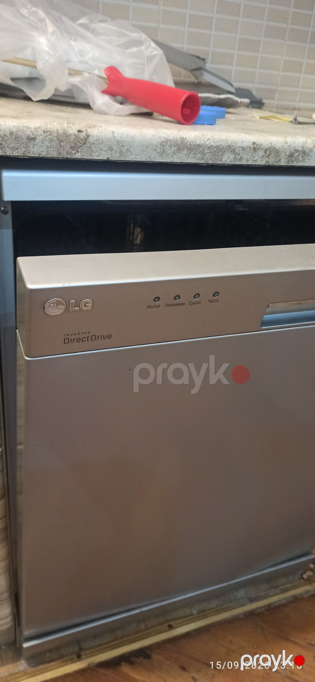 LG Inverter Direct Drive qabyuyan maşın - Brend/model: LG, Inverter — Qab yuyucu maşınlar, Bakı (2)