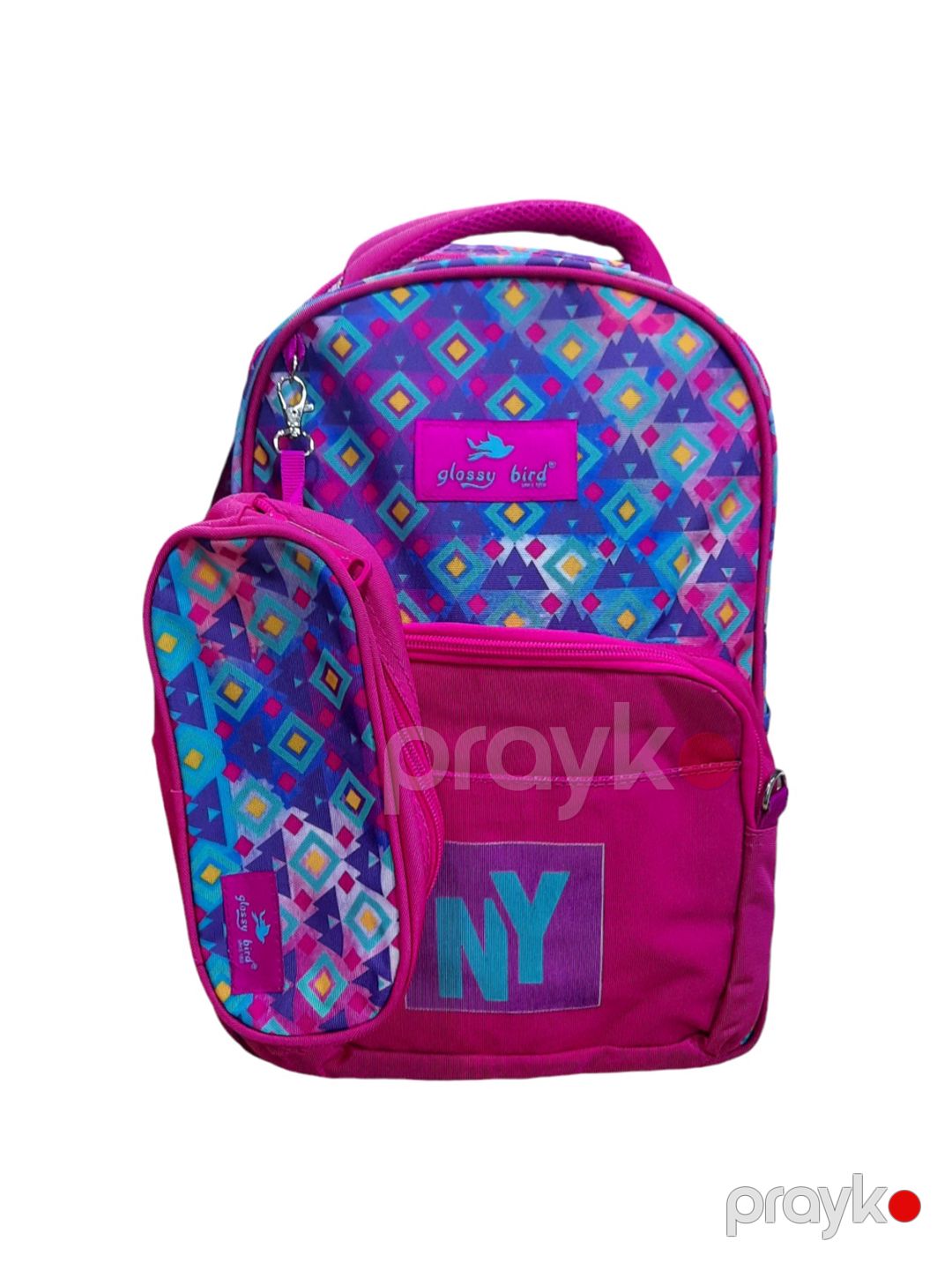 Dəst Glossy Bird GB2595-NY: bel çantası, mini çanta və qələmdan, çəhrayı, 40x28 sm — Mallar, Bakı (2)