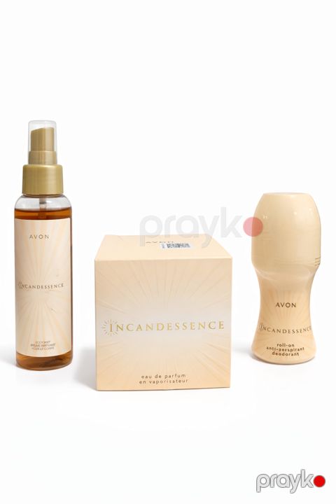Bədən üçün kosmetika dəsti Avon İncandessence (ətir suyu + bədən üçün mist + antiperspirant) — Bakı