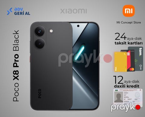 Xiaomi Poco X8 Pro Black 512GB/8GB — Bakı