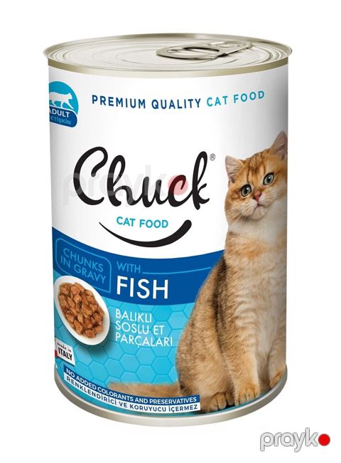 Pişiklər üçün konserv Chuck, qızılbalıq, 400 q — Bakı