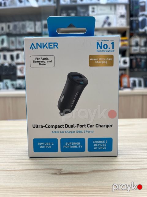 Anker Ultra-Compact Dual-Port Car Charger 30W — Bakı