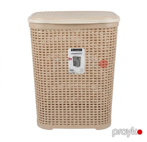 Çamaşır üçün səbət 9990, düzbucaqlı, krem, 55 l — Bakı