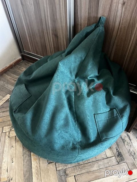 Məhsul: Fasulye tipli kreslo (bean bag) - Rəng: Zümrüd-yaşıl — Bakı