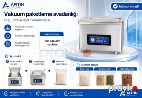 Vakuum paketləmə avadanlığı — Bakı