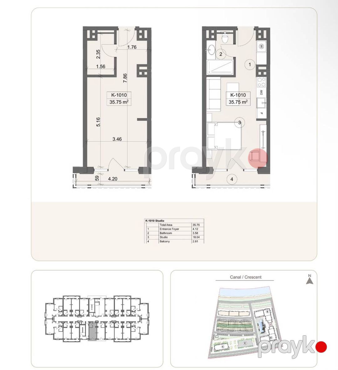 Satılır 1 otaqlı yeni tikili 36 m² — Mənzil, Bakı (6)