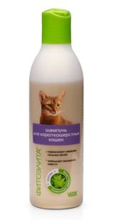 Qısa tüklü pişiklər üçün şampun Veda Фитоэлита 220 ml — Goods