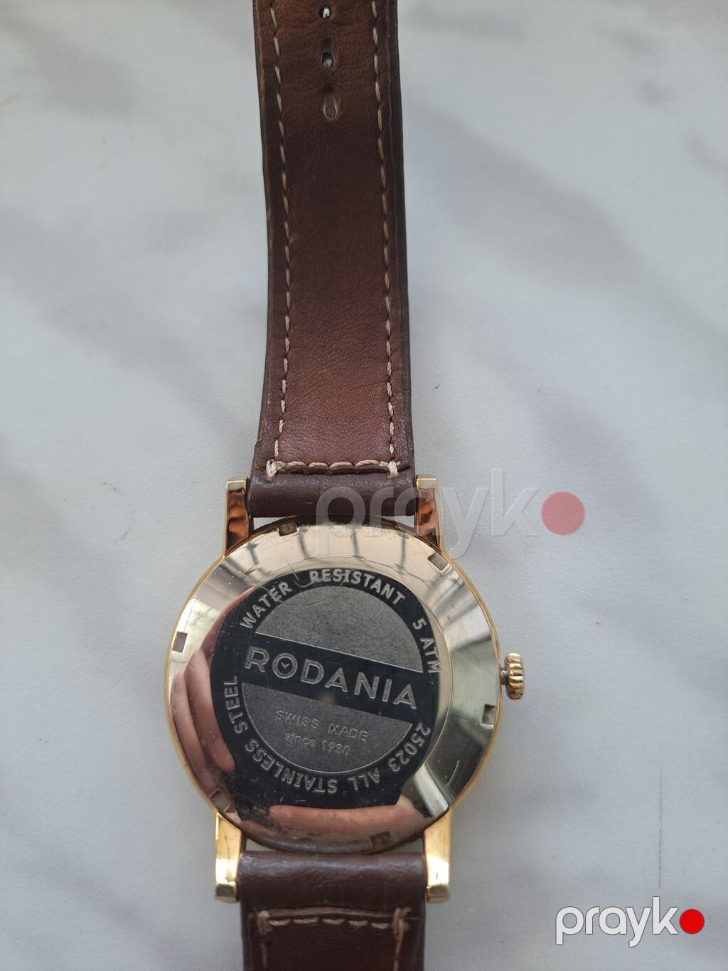 Rodania kişi qol saatı – Swiss Made - Klassik dairəvi korpus, qızılı — Qol saatları, Bakı (3)