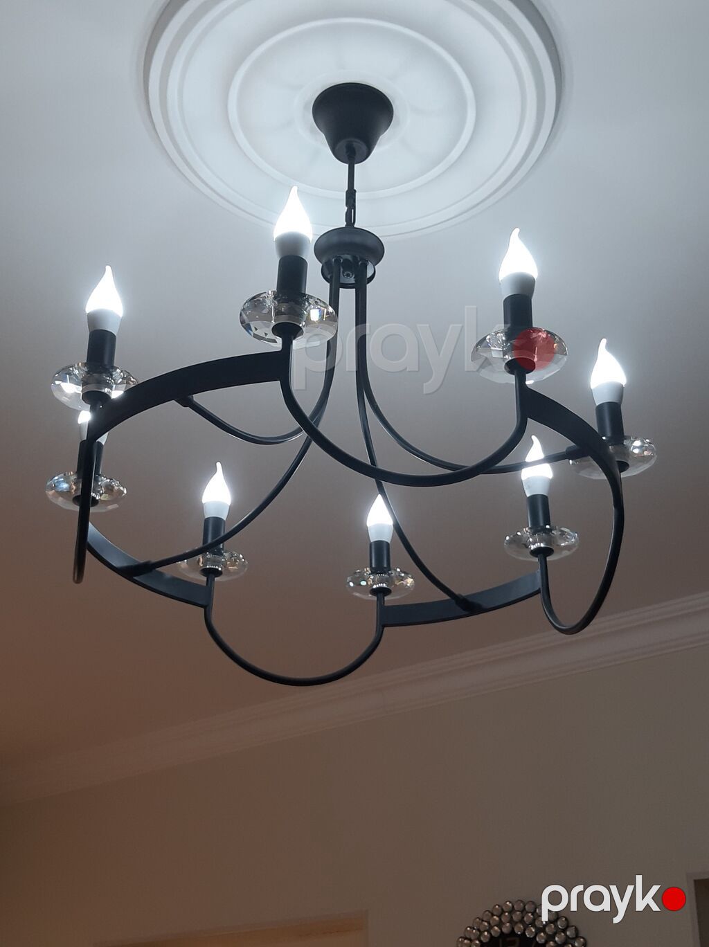 Çılçıraq, 8 lampa, Metal — Tavan is?qlar? v? cilc?raqlar, Gəncə (2)