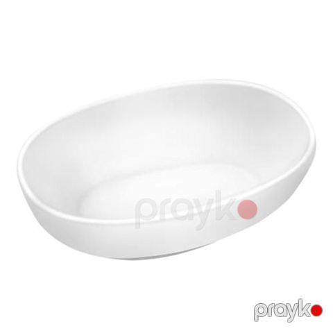 Sous qabı Wilmax 992760/A, 10x6.5x3 sm, farfor, ağ — Bakı