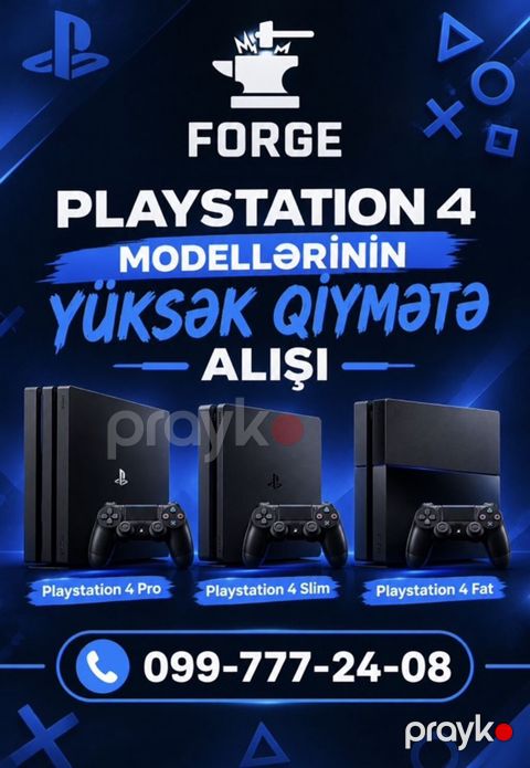 Forge – PlayStation 4 modellərinin yüksək qiymətə alışı Aldığımız — Bakı
