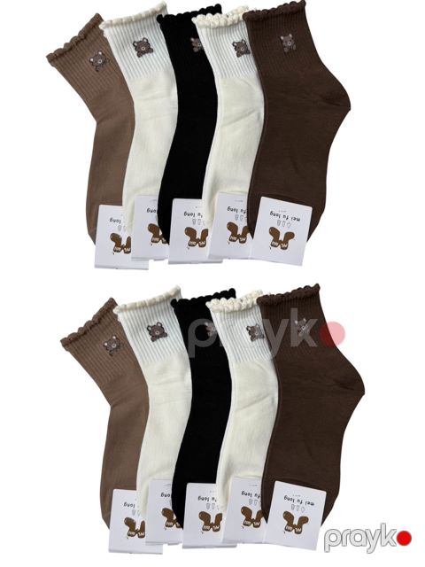 Qadın corab dəsti 22, 10 cüt, pambıq, ölçü 36-40 — Bakı