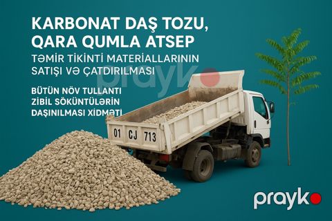Daş tozu, daş qırıntısı qrabil — Bakı