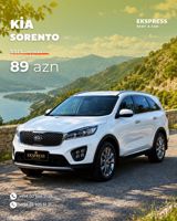 Günlük, Kia, Depozitsiz — Avtomobil icarəsi